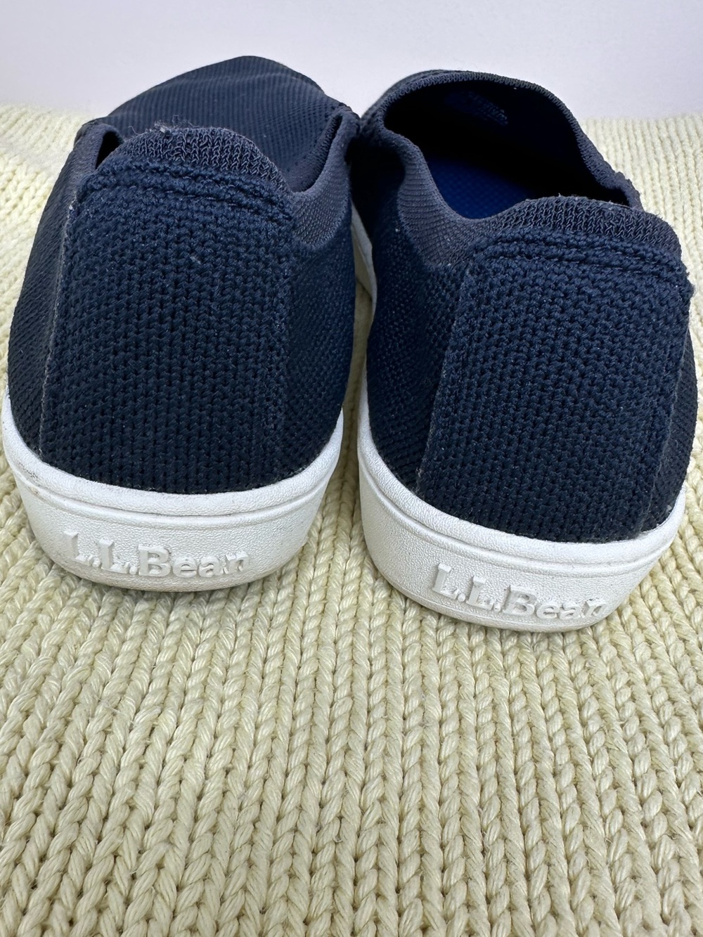L.L. Bean Women's Navy Slip-On Knit Mules size 7 - Picture 8 of 8